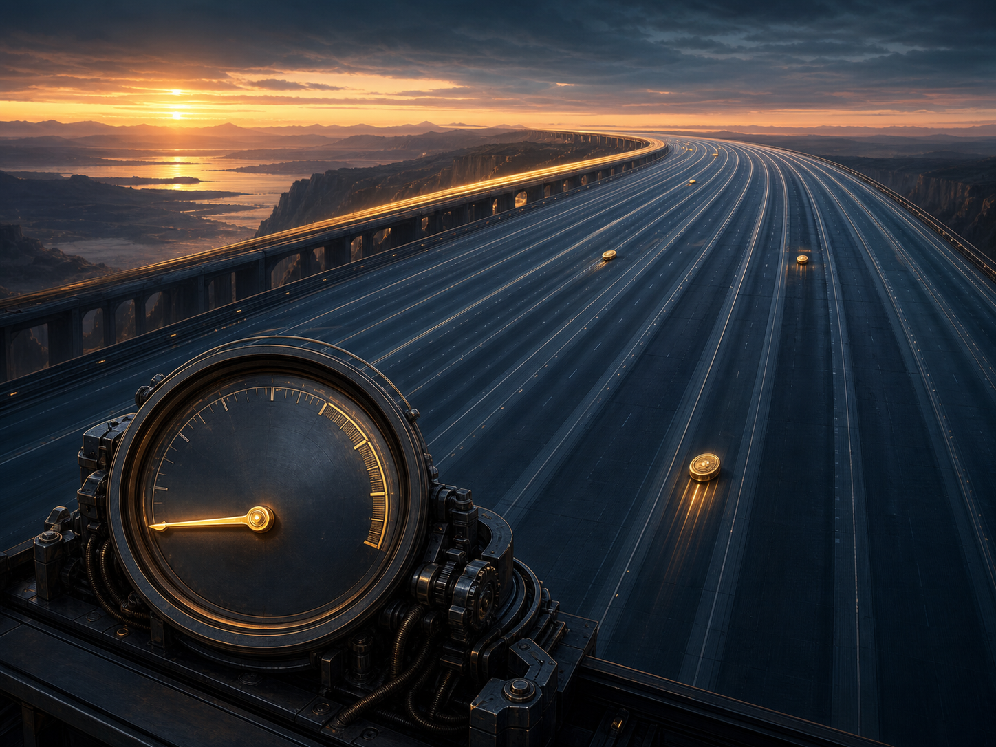 How Fast Is DigiByte Really? Theoretical TPS vs. Reality — a painterly illustration conveying this idea from "DigiByte Tokenomics: 21 Billion Coins, Explained"